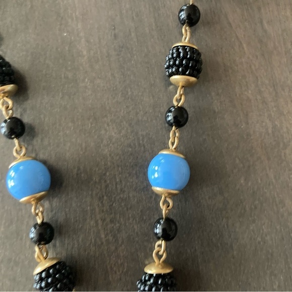 J. Crew Loft Long Single Strand Beaded Large Chain Necklaces Bundle Set of 3 A - Picture 6 of 13